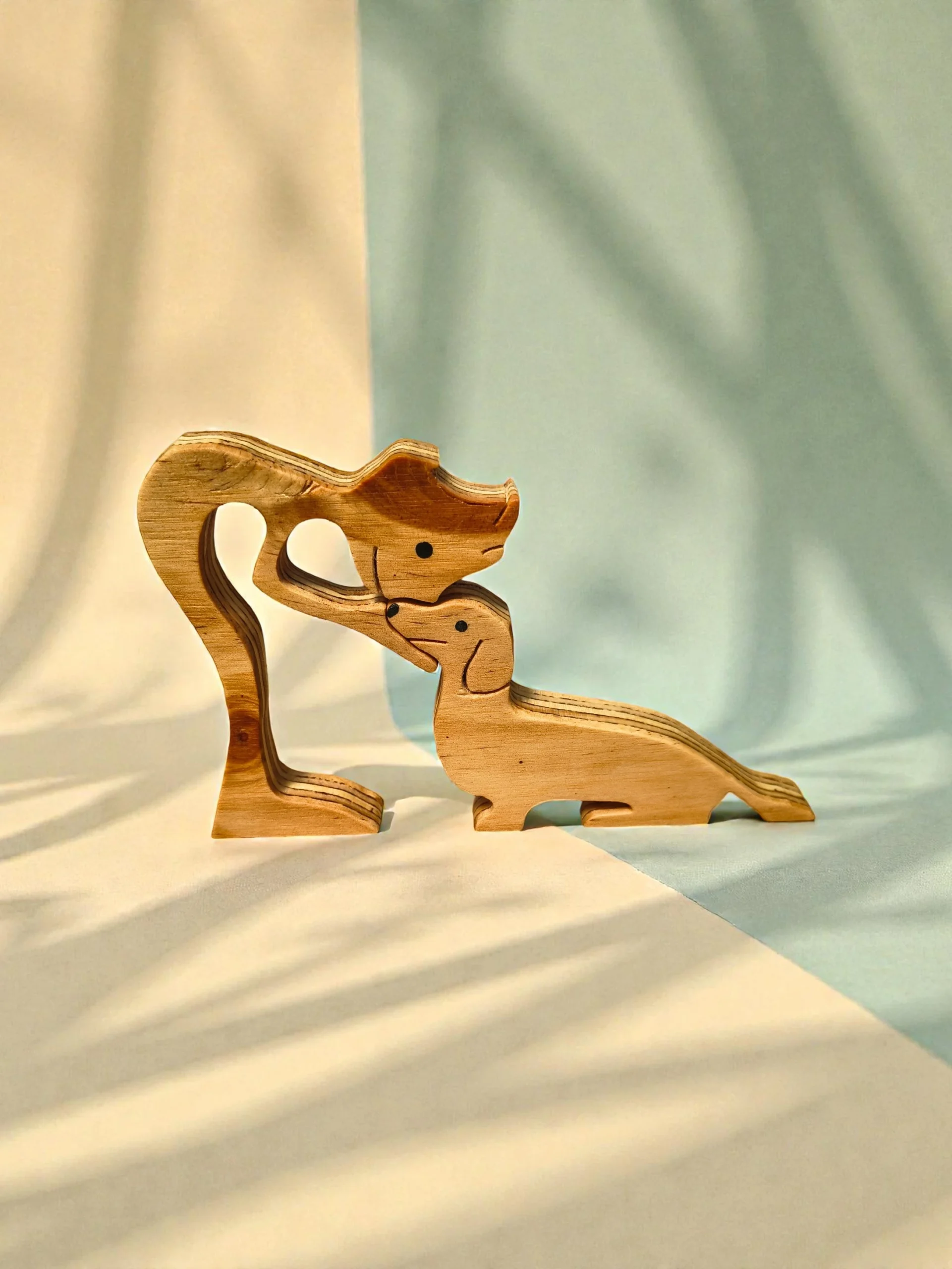 Hombre con perro salchicha (Dachshund)
